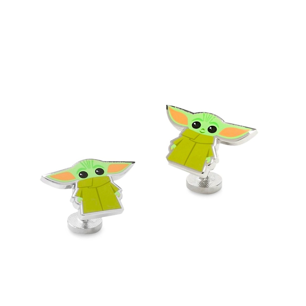 Star Wars The Child Cufflinks and Lapel Pin Set.